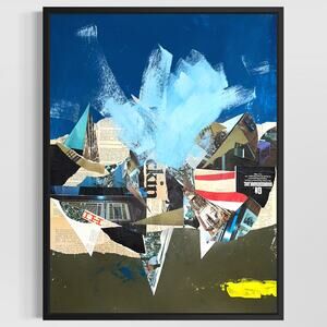 Original Mixed Media Abstract Modern Art Painting 18x24 "Reticulose" Signed